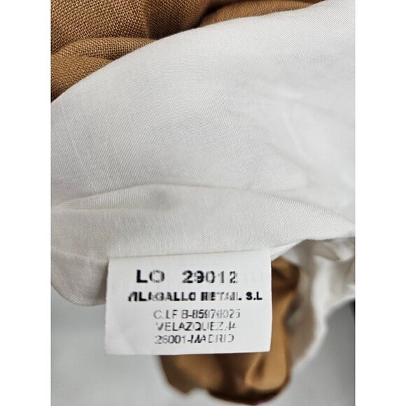 New Vilagallo Lenna Midi Linen Shift Dress Womens 38 V Neck Sleeveless - Picture 4 of 5